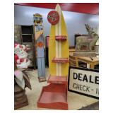 Twin Fin Surfboard Style Retail Display Stand