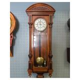 Antique Vienna Regulator Wall Clock with Walnut Ca