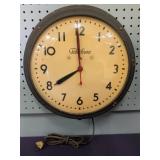 Telechron Electric Industrial/School Wall Clock, 1