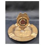 Chicago Motor Club Honor Member Brass Ashtray with