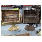 Lot of Two Crescent Electric Tabletop Heaters, Glo