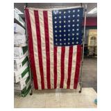 48-Star United States Cotton Flag, 6x4 Marked Head