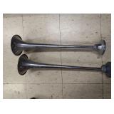 Pair of Chrome Plated Trumpet Air Horns