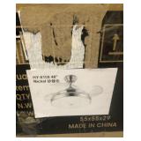 LED Retractable ceiling fan 48" nickel finish