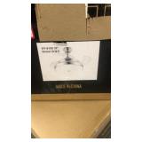 LED retractable ceiling fan 36" nickel