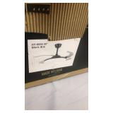 LED retractable ceiling fan 48" black