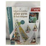 Infant to Toddler play gym and fun teepee