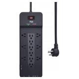 KMC 8-Outlet Surge Protector Power Strip, Lot of