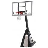 Spalding The Beast Glass Portable Basketball Hoop