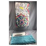 Shower Curtain and bath rug