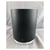 decorative stone waste can, has a crack