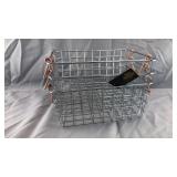 Set of 3 Wire Baskets with Copper Handles