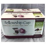 500 Cups with Wafers Fellowship Communion Cups