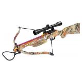Crossbow Kit, Camo, 150lb draw Weight, Fiberglass