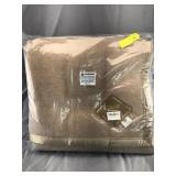 Thick Warm Wool Blanket, Color Beige