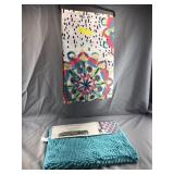 Shower Curtain and bath rug