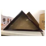 Cherry Finish Flag Display