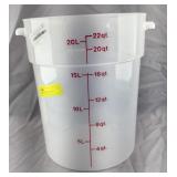 Cambro 22qt Round Container, no lid