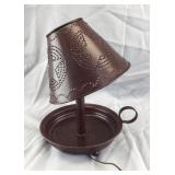 Pierced Tin Table Lamp