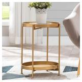 Folding Metal Side Table