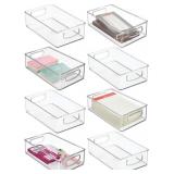 Lot of 8 Acrylic Boxes, 10"x6"x5"