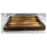 20" Rustic Wood Serving Tray