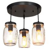 Mason Jar Hanging Light Fixture