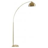 Archeology Brass Arc Floor Lamp