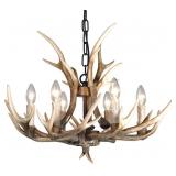 Faux Deer Antler Chandelier
