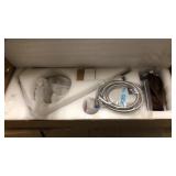 Shower Fixture, Wall Mounted Brushed Nickel