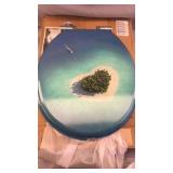 Premium round slow close toilet seat