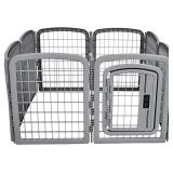 8-Panel Plastic Pet Pen Cage Playpen