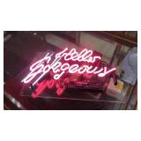 Aoos Neon "Hello Gorgeous" Sign