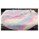 Lot of 2 Fluffy Pastel Blankets