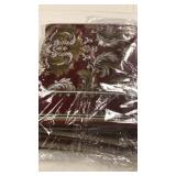 Lot of 2 Sideli Red Chenille Oversized Sofa