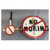 Lot of 10 Battery Operated No Smoking Clocks