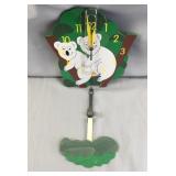 Lot of 10 Battery Operated Clocks Koalas