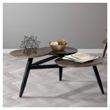 3 Tier circular coffee table, 71x66x39.5 CM