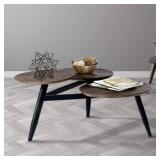 3 Tier circular coffee table, 71x66x39.5 CM