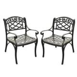 Cast Aluminum Chair pair