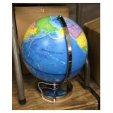 Lighted Political World Globe, Missing Power
