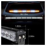VKGAT 30" 28LED 15 Flash Patterns Hazard Emergency