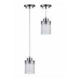 Frosted Chrome Modern Pendant light set of 3