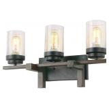Metal 3-Light Wall Sconce