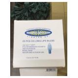 125 Blue Christmas Bulbs and Strands