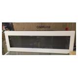 White Electric Fireplace, Wall mount 40"x13"