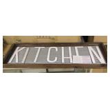 Barnyard Design Wood and Metal Kitchen Sign