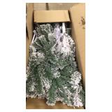 Heavily Flocked Christmas Tree