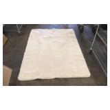 White Shag Anti-slip Area Rug  6