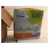 Case of  99 Tena Ultimate Pads-one has slit